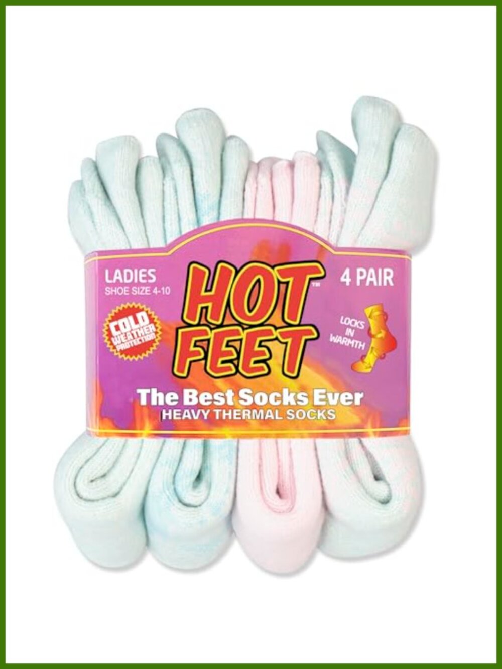 HOT FEET Thermal Socks for Women Cold Weather Thick Warm Winter Hiking Insulated
